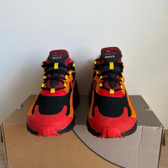 Nike Air Max 270 React Lava/Magma Men Sneakers- SZ M 7.5- W 9 main image 7
